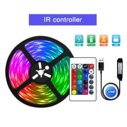 5V LED Strip Lights 1m-30m RGB Led Light Dimmable Color Change Flexible Strip Tape Luces Led Lamp for Room Decor TV Backlight