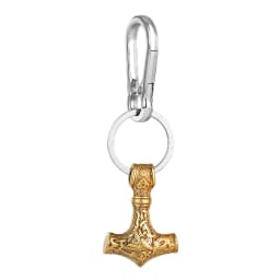 Retro Vikings Thors Hammer Survival Rope Keychain Men Stainless Steel Leather Keyring Handmade Amulet Norse Runes Anchor Jewelry