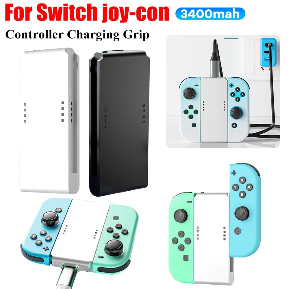 For Joypad Charging Grip TPYE-C Rectangle Shaped Charging Dock with Charging Indicator Charge Docking Station for Switch Joy-Con