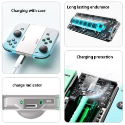 For Joypad Charging Grip TPYE-C Rectangle Shaped Charging Dock with Charging Indicator Charge Docking Station for Switch Joy-Con