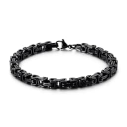 KALEN Wholesale Dubai Stainless Steel Byzantine Chain Bracelet Men Fashion Male 16-24cm Gold Color Wrap Bangle Biker Jewelry