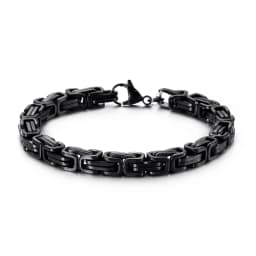 KALEN Wholesale Dubai Stainless Steel Byzantine Chain Bracelet Men Fashion Male 16-24cm Gold Color Wrap Bangle Biker Jewelry
