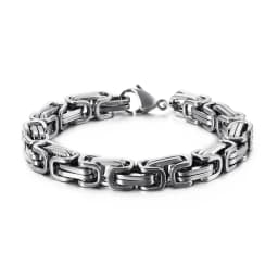 KALEN Wholesale Dubai Stainless Steel Byzantine Chain Bracelet Men Fashion Male 16-24cm Gold Color Wrap Bangle Biker Jewelry