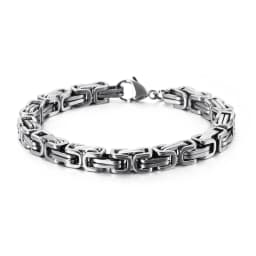 KALEN Wholesale Dubai Stainless Steel Byzantine Chain Bracelet Men Fashion Male 16-24cm Gold Color Wrap Bangle Biker Jewelry