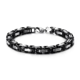 KALEN Wholesale Dubai Stainless Steel Byzantine Chain Bracelet Men Fashion Male 16-24cm Gold Color Wrap Bangle Biker Jewelry