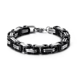 KALEN Wholesale Dubai Stainless Steel Byzantine Chain Bracelet Men Fashion Male 16-24cm Gold Color Wrap Bangle Biker Jewelry