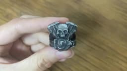 Retro Punk Motorcycle Engine Rings For Men Boys Gothic 316L Stainless Steel Biker Skull Ring Fashion Jewelry Gifts Wholesale