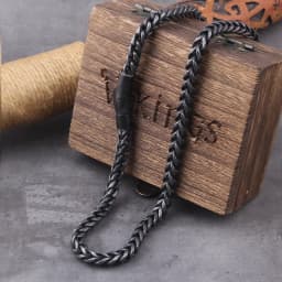 Locomotive Men Punk Rock Bicycle Chain Bracelet gray Plated Stainless Steel Magnet Button Male Jewelry Gifts