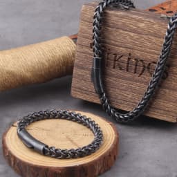 Locomotive Men Punk Rock Bicycle Chain Bracelet gray Plated Stainless Steel Magnet Button Male Jewelry Gifts
