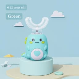 Children Electric Toothbrush Kids U-shaped 360 Degrees Silica Gel USB Charging Ultrasonic Toothbrush Kids Smart Toothbrush