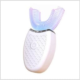 high quality travel portable Waterproof automatic u shape travel food grade silicone head adults kids electric toothbrush