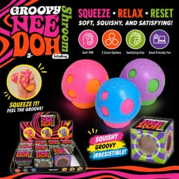 NEEDOH mushroom-shaped soft and slowly rising decompression toy helps adults squeeze to relieve mood and fight anxiety