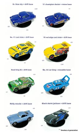 Pixar Cars 3- Lightning McQueen Rotatable Drift Ornament Dashboard Center Console Interior Decor Toy Surprise Gift For Drivers