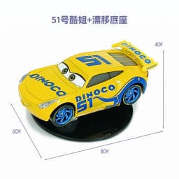 Pixar Cars 3- Lightning McQueen Rotatable Drift Ornament Dashboard Center Console Interior Decor Toy Surprise Gift For Drivers