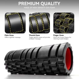 Foam Roller Yoga Column Fitness Yoga EVA Foam Roller Yoga Stick Deep Tissue Massage Roller, Suitable for Back/Waist/Leg Muscle