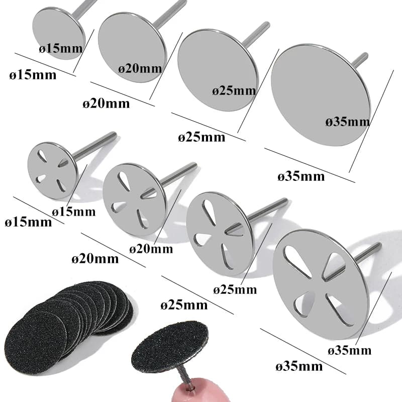 20/25/35MM Replaceable Sandpaper Disc for Foot Dead Skin Calluse Remove Foot Salon Cuticle Files Electric Rotating Pedicure Tool