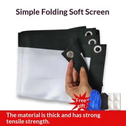1 Pcs Curtain Anti-Light 60/72/84/100/120 Inches Projection Screens For Home Outdoor Office Projector Portable Projector Screen