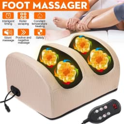 Electric Heating Foot Massager with Remote Control Hot Compress Knead Vibration Legs Massage Christmas Valentine's Day Gift Box