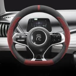 Car Anti-Slip Suede Steering Wheel Cover for BYD Atto 3 Yuan Plus Steering Wheel Cover Protective Cover Type D