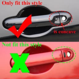 Left Right Outer Handle Lock Cap Door Latch Cover With Key Hole For Nissan March IV Micra K13 JUKE F15 Cube Z12 Tiida C12