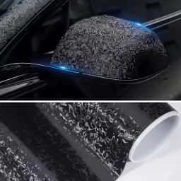 Ghost Black Carbon Fiber Wrap Film Forge Cosmic Sticker for Motorcycle Modified Car Body Interior Tuning Decor Car Accessories