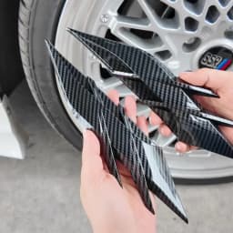 2PCS Auto Headlight Eyebrow Universal Car Lamp Cover Sticker Self-Adhesive Stripe Decal Decoration for Cars Bodys