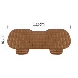 Car Seat Cover Front Rear Flocking Cloth Cushion Non Slide Winter Auto Protector Mat Pad Keep Warm Universal Fit Truck Suv Van