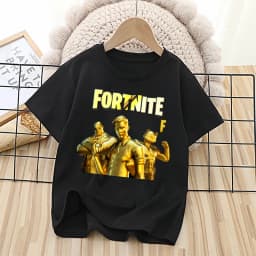 Fortnites Kids T-shirts Anime Printed Figures Fortress Night Tees Game Short Sleeves Summer Tops Boys Girl Children Clothes Gift