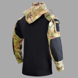 Tactical Shirts Camo Combat T-Shirt Hooded Men Shirt Wear Resistance Airsoft Paintball Camping Hunting Clothes Quick Dry Tops