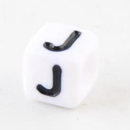 100-500pcs Square White and Black Mixed Letter Acrylic Beads Cube Loose Spacer Alphabet Beads For Jewelry Making Diy Accessories