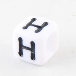 100-500pcs Square White and Black Mixed Letter Acrylic Beads Cube Loose Spacer Alphabet Beads For Jewelry Making Diy Accessories