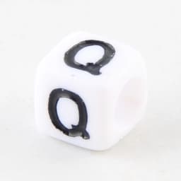 100-500pcs Square White and Black Mixed Letter Acrylic Beads Cube Loose Spacer Alphabet Beads For Jewelry Making Diy Accessories