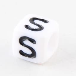 100-500pcs Square White and Black Mixed Letter Acrylic Beads Cube Loose Spacer Alphabet Beads For Jewelry Making Diy Accessories