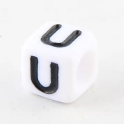 100-500pcs Square White and Black Mixed Letter Acrylic Beads Cube Loose Spacer Alphabet Beads For Jewelry Making Diy Accessories