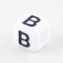 100-500pcs Square White and Black Mixed Letter Acrylic Beads Cube Loose Spacer Alphabet Beads For Jewelry Making Diy Accessories