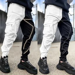 Men's Reflective Cargo Pants 2026 New Hip Hop Casual Joggers Trousers Multi-Pocket Men Sweatpants Streetwear Sports Pant M-3XL