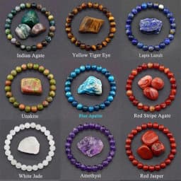 6 8 10mm Natural Stone Lapis Lazuli Amethyst Quartz Bead Bracelet Women Men Reiki Healing Elastic Bracelet Fashion Jewelry Gift