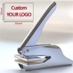 New! From the Library of Square Embosser/Custom Embosser Stamp/Book Embosser/Personalized Book Stamp/Monogram Embosser Stamp