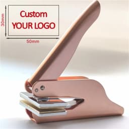 New! From the Library of Square Embosser/Custom Embosser Stamp/Book Embosser/Personalized Book Stamp/Monogram Embosser Stamp