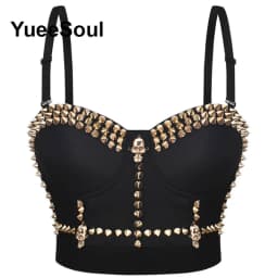 Black Crop Tops 2025 New Y2K Gothic Wedding Party Club High Street Casual Sexy Tank Top Pearl Sequins Corset Top Women Clothing