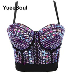 Black Crop Tops 2025 New Y2K Gothic Wedding Party Club High Street Casual Sexy Tank Top Pearl Sequins Corset Top Women Clothing