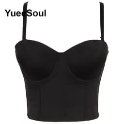 Black Crop Tops 2025 New Y2K Gothic Wedding Party Club High Street Casual Sexy Tank Top Pearl Sequins Corset Top Women Clothing