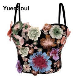 Black Crop Tops 2025 New Y2K Gothic Wedding Party Club High Street Casual Sexy Tank Top Pearl Sequins Corset Top Women Clothing