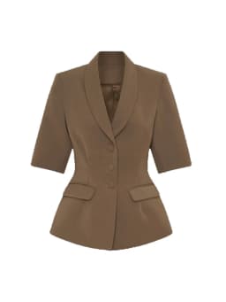 Casual Blazer Pants Suits Women Slim Half Sleeves V Neck Single Breasted Set Female 2025 Spring New Wide Legs Sets 2 Pieces