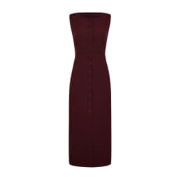 Elegant Single Breasted Tank Dress Women Belts Sleeveless O-neck Slim Solid 2025 Spring Dresses Commute Street Split Lady Robe