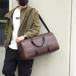 Large Capacity Retro Crocodile-Textured Travel Duffel Bag - Durable Unisex Vacation Luggage, Versatile Gift for Men & Women