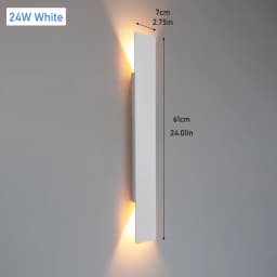 Outdoor LED Wall Lamp IP65 Waterproof Aluminum Up Down Light 18W 110V/220V Black White for Courtyard Porch Exterior Lighting