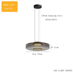 Italian Minimalist Glass Pendant Light Art Creative Modern Decoration LED Chandelier for Home Restaurant Bar Balcony Corridor
