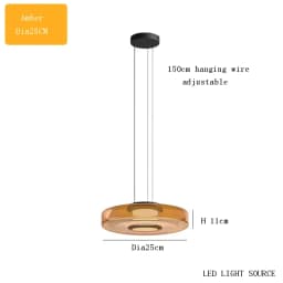 Italian Minimalist Glass Pendant Light Art Creative Modern Decoration LED Chandelier for Home Restaurant Bar Balcony Corridor