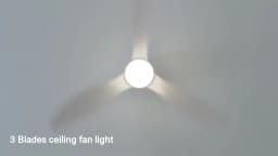 IRALAN Low Floor 52inch Ceiling Fan Modern Bedroom LED Fan Light Dining Living Room Ceiling Lamp Fan Household Electric Fan